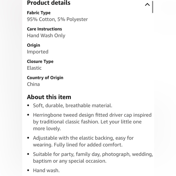 FOUR Baby Boy Tweed Pageboy/Drivers Caps, Size 6-12 months - Picture 3 of 6